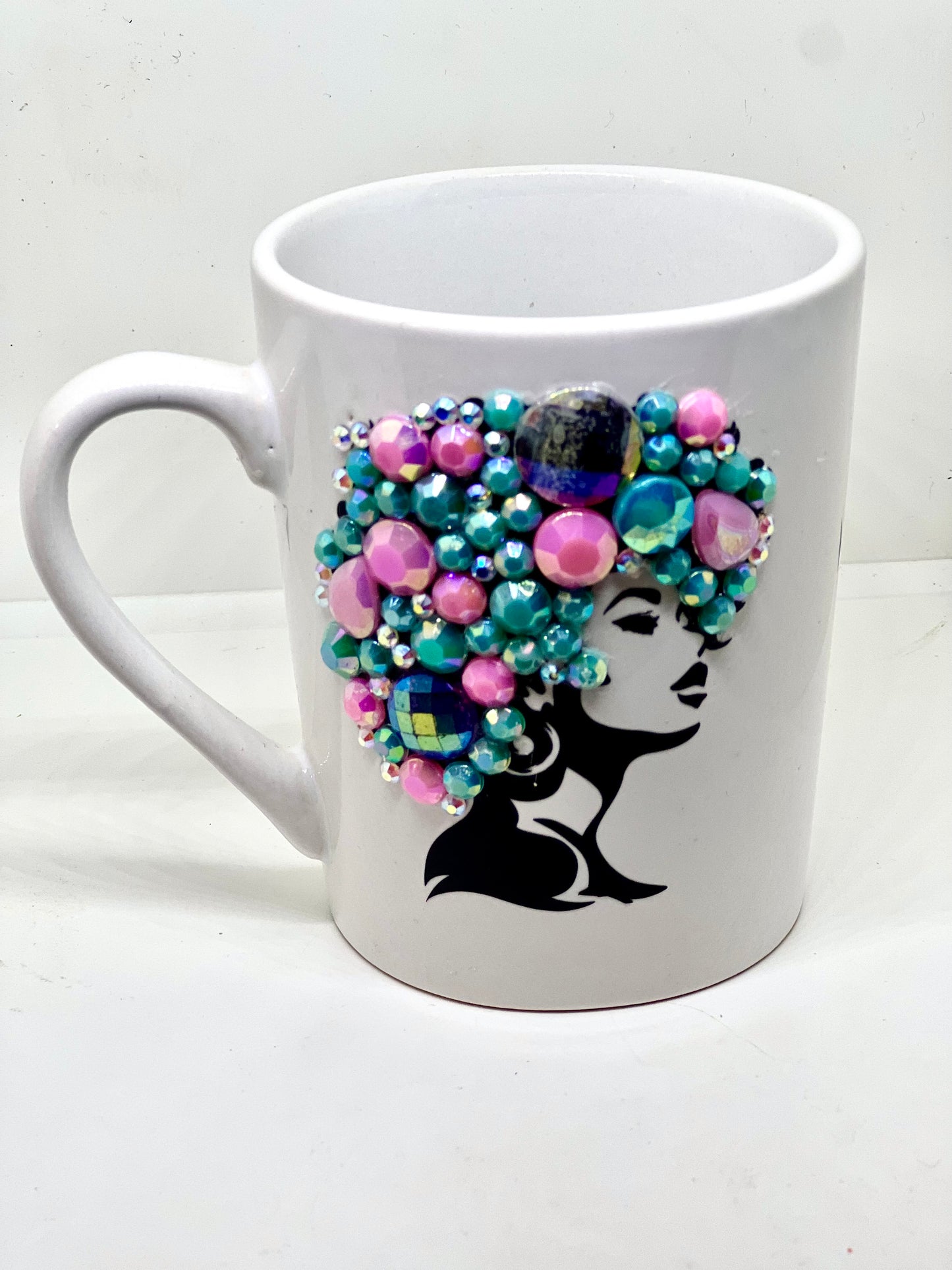 AFRO JEWELED MUGS