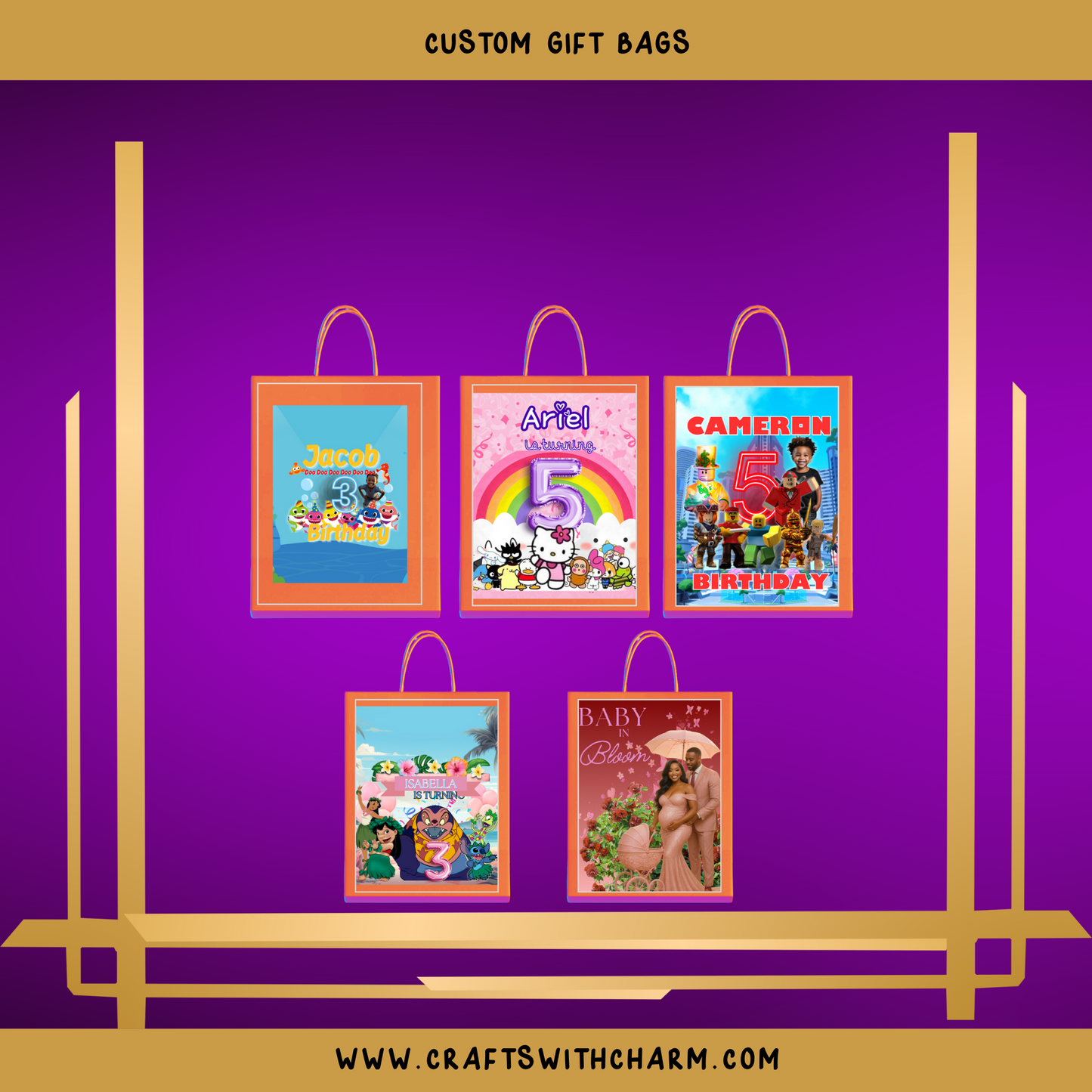 CUSTOM GIFT BAGS