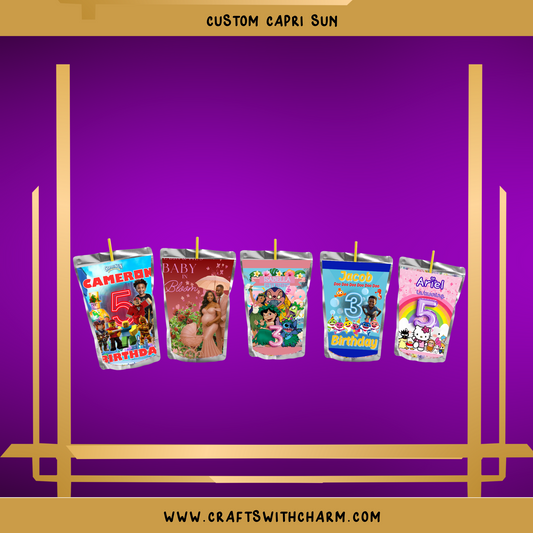 CUSTOM CAPRI SUN LABELS