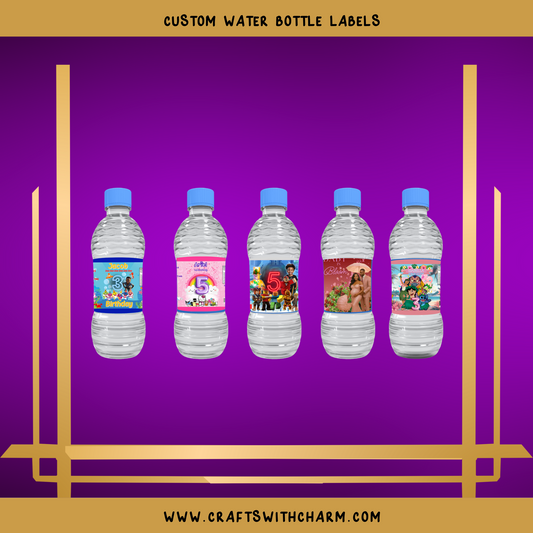 CUSTOM WATER BOTTLE LABELS