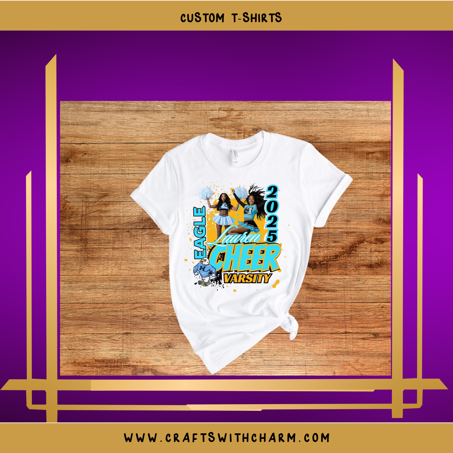 CUSTOM CHEERLEADER T-SHIRT