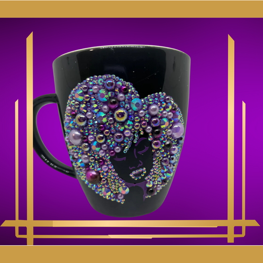 AFRO JEWELED MUGS